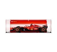 UNIQUEDISPLAY Display Case for LEGO 42207 Ferrari SF-24 F1 (Print 1 Back Panel)