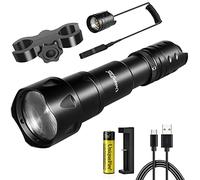UniqueFire 2002D Infrared LED Torch, Infrared Light IR 850NM Wavelength Flashlight, Invisible Light for Use with Night Vision Devices Only, Adjustable Focus, Dimmable