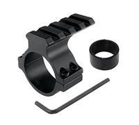 UniqueFire Adapter Barrel Mount Scope Ring Mount for 25.4mm 1" Inch and 30mm Scope Tubes, Tactical Light Barrel Clamp Mounts for Scope Flashlight Sight Optics with 4 Slot 21mm Picatinny Rail on Top