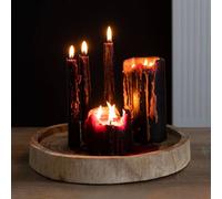 Uniqueful 15cm Vampire Tears Pillar Candle in Black | Size: 15 cm Uniqueful Black 15 cm