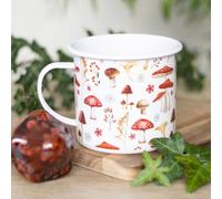 Uniqueful All Over Mushroom Print Enamel Mug | Size: 20oz (550ml) Uniqueful Multicolor 20oz (550ml)
