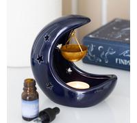 Uniqueful Blue Crescent Moon Hanging Oil Burner in Navy | Size: 1 Pack Uniqueful Navy 1 Pack