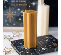 Uniqueful Gold Starry Night Star Shaped Taper Candle in Yellow | Size: 15 cm Uniqueful Yellow 15 cm