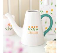 Uniqueful Les Fleurs Tulip Ceramic Watering Can | Size: 1 Pack Uniqueful Multicolor 1 Pack