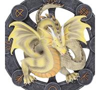 Uniqueful Mabon Dragon Resin Wall Plaque by Anne Stokes | Size: 1 Pack Uniqueful Multicolor 1 Pack