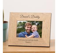 Uniqueful Men's Personalised My Daddy Wood 6 x 4 Picture Frame for Dad in Beige | Size: 1 Pack Uniqueful Beige 1 Pack