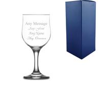 Uniqueful Personalised 200ml Nevakar Wine Glass for Friend Birthday in Clear Uniqueful Clear
