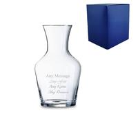 Uniqueful Personalised 250ml Vin Carafe or Vase Birthday Gift for Friend in Clear Uniqueful Clear