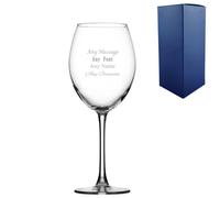 Uniqueful Personalised Any Message Enoteca Wine Glass Birthday Gift for Friend in Clear Uniqueful Clear