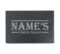 Uniqueful Personalised Border Design Rectangular Slate Cheeseboard New Home in Black | Size: 1 Pack Uniqueful Black 1 Pack