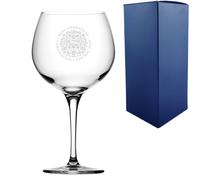 Uniqueful Personalised Commemorative Coronation of the King Gin Glass in Clear Uniqueful Clear