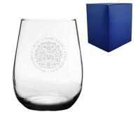 Uniqueful Personalised Commemorative Coronation of the King Stemless Tumbler in Clear Uniqueful Clear