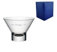 Uniqueful Personalised Engraved 130ml Ypsilon Dessert Bowl Gift Box in Clear | Size: 130 cm round Uniqueful Clear 130 cm round