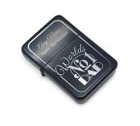 Uniqueful Personalised Engraved Black Fathers Day Worlds No1 Dad Lighter | Size: 1 Pack Uniqueful Black 1 Pack