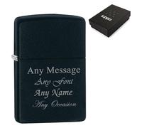 Uniqueful Personalised Engraved Black Matte Zippo Lighter Birthday Gift for | Size: 1 Pack Uniqueful Black 1 Pack