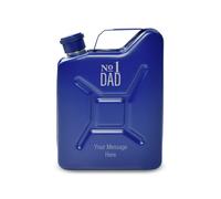 Uniqueful Personalised Engraved Blue Jerry Can No.1 Dad Design Hip Flask | Size: 100ml Uniqueful Blue 100ml