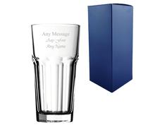 Uniqueful Personalised Engraved Casablanca Hiball Glass for Friend Birthday 10oz in Clear | Size: 100ml Uniqueful Clear 100ml