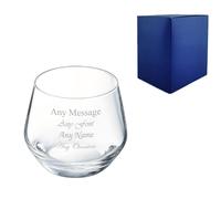 Uniqueful Personalised Engraved Lima Rocks Tumbler Glass for Friend Birthday in Clear | Size: 350ml Uniqueful Clear 350ml