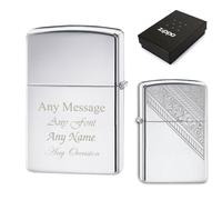 Uniqueful Personalised Engraved Rope Design Official Zippo Windproof Lighter in Silver | Size: 1 Pack Uniqueful Silver 1 Pack