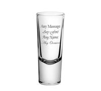 Uniqueful Personalised Engraved Side Shot Glass 2oz Gift for a Friend in Clear Uniqueful Clear