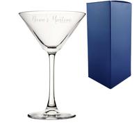 Uniqueful Personalised Enoteca Martini Glass for Friend's Birthday in Clear Uniqueful Clear
