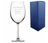 Uniqueful Personalised Giant Wine Glass Holds 1 Bottle Birthday in Clear Uniqueful Clear