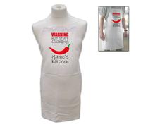 Uniqueful Personalised Hot Stuff Names Kitchen White Adult Apron New Home Gift Uniqueful White