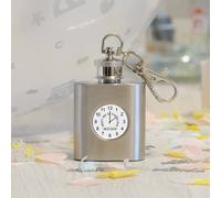Uniqueful Personalised Meet Me At The Altar Hip Flask Key Ring Wedding Gift in Silver Uniqueful Silver One Size