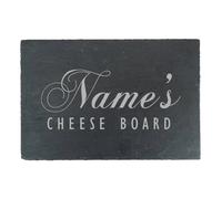 Uniqueful Personalised Names Cheeseboard Design Rectangular Slate Cheeseboard in Black | Size: 100 cm Uniqueful Black 100 cm