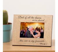 Uniqueful Personalised Of all the dances we've shared Wood Picture Frame 7x5 Dad in Beige | Size: 1 Pack Uniqueful Beige 1 Pack