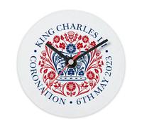 Uniqueful Personalised Printed Commemorative Coronation of the King Wall Clock Uniqueful Multicolor