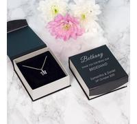 Uniqueful Personalised Wedding Party Butterfly Sterling Silver Pendant | Size: 18 inches Uniqueful Silver 18 inches