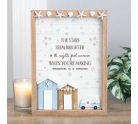 Uniqueful The Stars Seem Brighter 3D Shell Caravan Plaque | Size: 1 Pack Uniqueful Multicolor 1 Pack