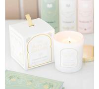 Uniqueful The Story of Serenity Coconut & Vanilla Candle in White | Size: 1 Pack Uniqueful White 1 Pack