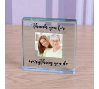 Uniqueful Women's Personalised Thank You For Everything You Do Glass Token for Friend in Clear Uniqueful Clear