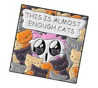 UniqueLetter Cats Pins Colorfast Coating Lightweight Wear Resistant Badge Pin Jewelry for Casual Party Wear Lightweight Animal Brooches