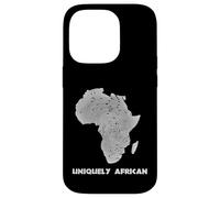 Uniquely African Africa Map Fingerprint Black Pride Case for iPhone 14 Pro