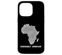 Uniquely African Africa Map Fingerprint Black Pride Case for iPhone 14 Pro Max