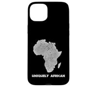 Uniquely African Africa Map Fingerprint Black Pride Case for iPhone 15 Plus