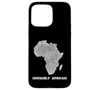 Uniquely African Africa Map Fingerprint Black Pride Case for iPhone 15 Pro Max