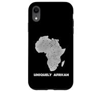 Uniquely African Africa Map Fingerprint Black Pride Case for iPhone XR
