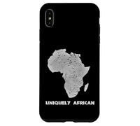 Uniquely African Africa Map Fingerprint Black Pride Case for iPhone XS Max