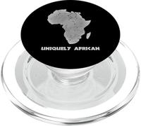 Uniquely African Africa Map Fingerprint Black Pride PopSockets PopGrip for MagSafe