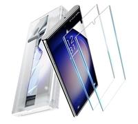 UniqueMe 2 Pack for Samsung Galaxy S23 Ultra/S22 Ultra Screen Protector, HD Clear PET 3D Curved Full Coverage Screen Protectors, [3-Second Installation] [Not Bubbles] [Fingerprint Support] [Not Glass]
