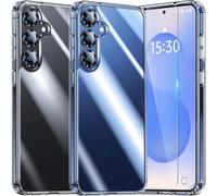 UniqueMe 3-in-1 Set for Samsung Galaxy S25 - Clear Case with 2 Screen Protectors - 360° Full Protection, Anti-Yellowing, Shockproof