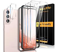 UniqueMe [5 Pack] Compatible with Samsung Galaxy S22 Plus Screen Protector, 3 Pack Screen Protector and 2 Pack Camera Lens Protector Tempered Glass, [9H Hardness] [Anti-Scratch] Easy Install
