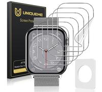 UniqueMe 6 Pack for Apple Watch 40mm Screen Protector iWatch Series 6 SE2 SE 5 4, Ultra Thin HD Clear Soft Anti Scratch TPU Protective Film [Fingerprint Support] [Case-Friendly] [Easy-Installation]