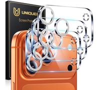 UniqueMe for 3 Pack iPhone 17 Pro Camera Lens Protector - [Drop Protection] [Case Friendly] 9H Tempered Glass Camera Cover Screen [Update New Version] - Glitter Silver