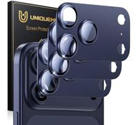 UniqueMe for 3 Pack iPhone 17 Pro Max Camera Lens Protector - [Drop Protection] [Case Friendly] 9H Tempered Glass Camera Cover Screen [Update New Version] - All Blue