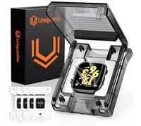 UniqueMe for Apple Watch SE3/SE2/SE/4/5/6/7/8/9 Screen Protector 44/45mm - 4 Pack Soft Clear EPU Film [Not Glass] iWatch Protector [Non-Bubbles] [Easy to Install] Self-Healing High Touch Screen Cover